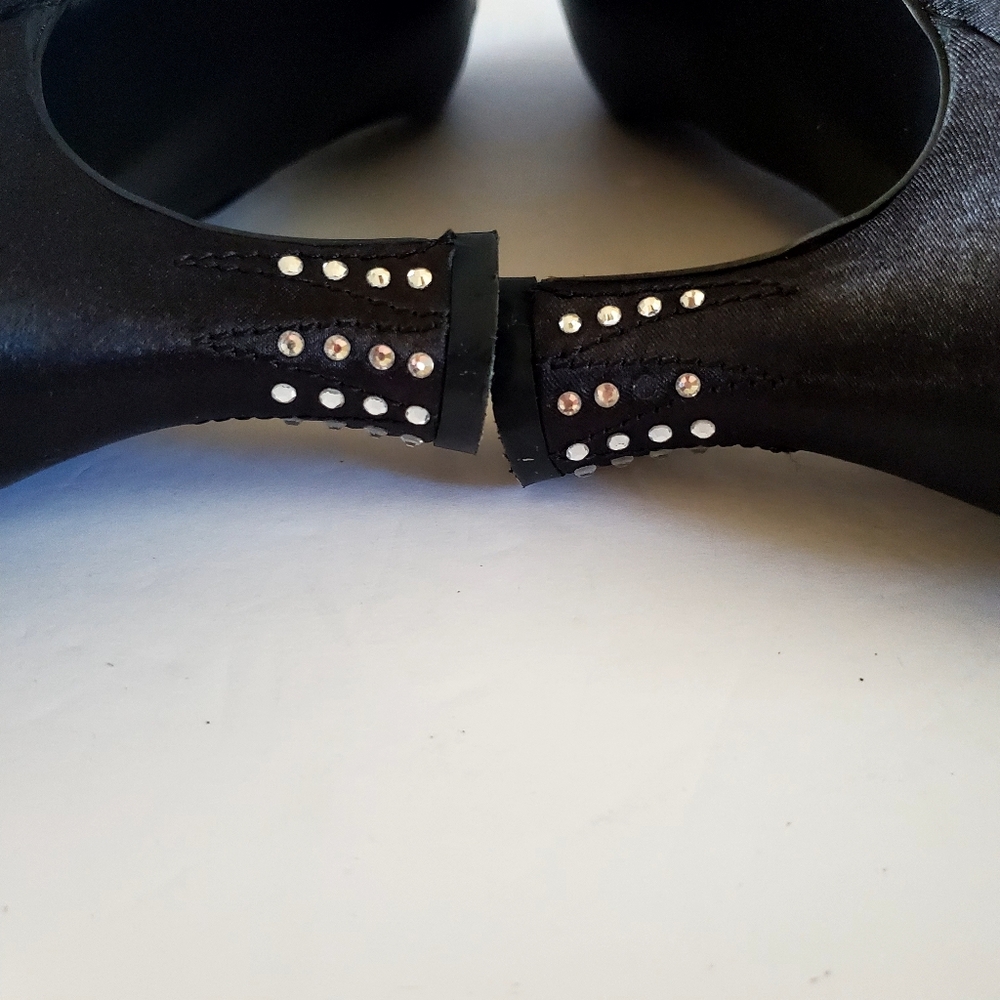 Funtasma Black Mary Jane Heels with Rhinestone Strap Size 10 - Picture 5 of 10